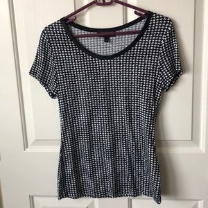 Banana Republic Luxe Touch Houndstooth Blouse